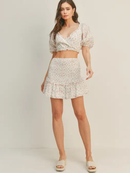 Floral Skirt Set