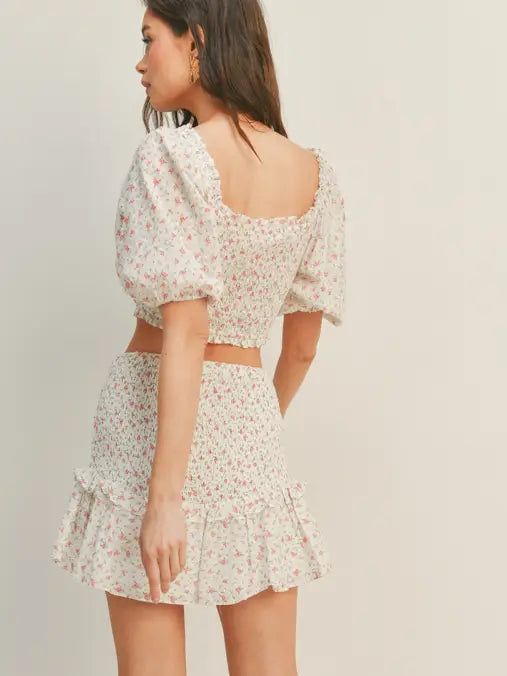 Floral Skirt Set