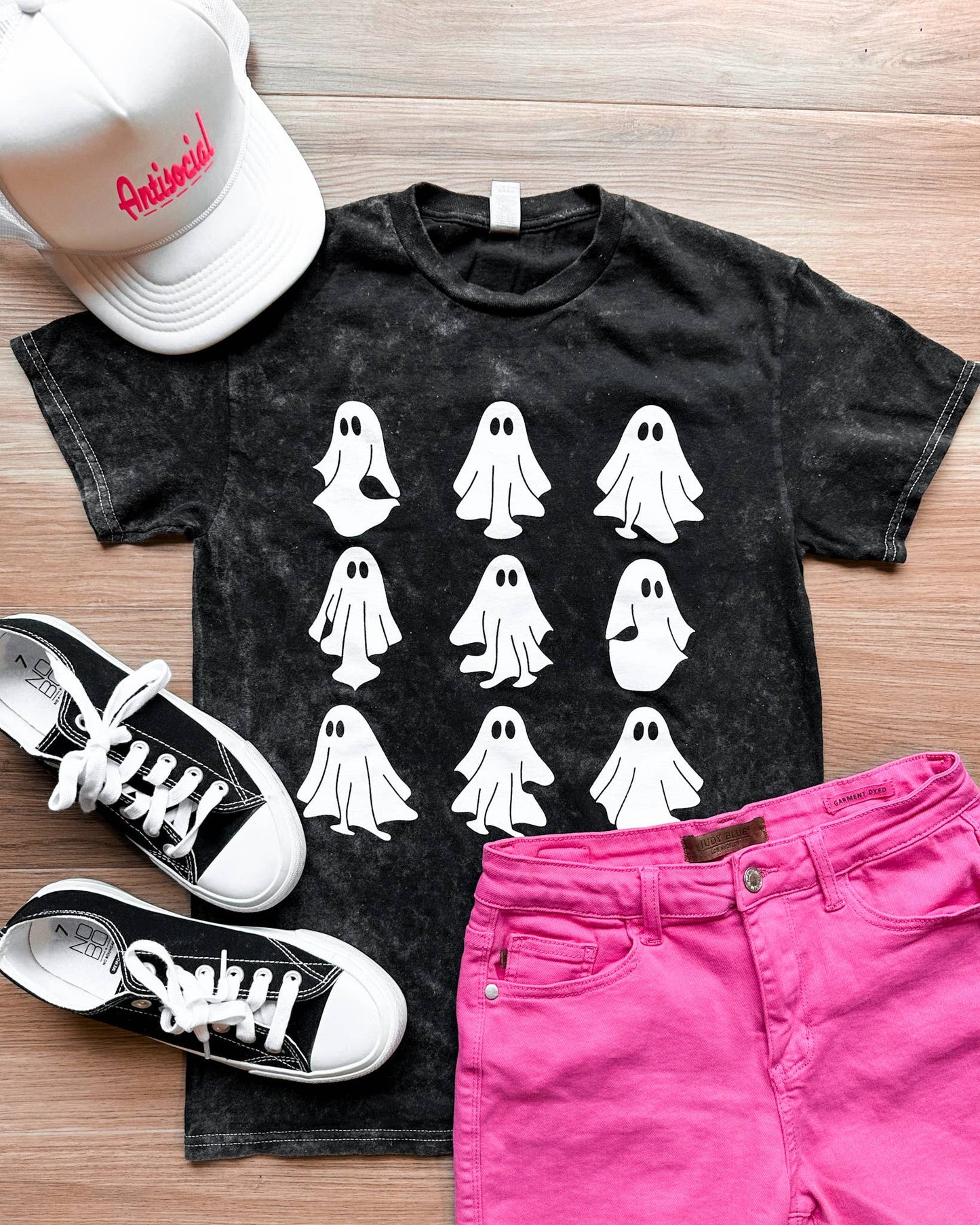 Ghost Party Mineral Wash Halloween Graphic Tee