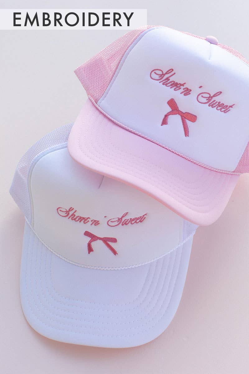 Embroidery Short Sweet Sabrina Carpenter Trucker Hat