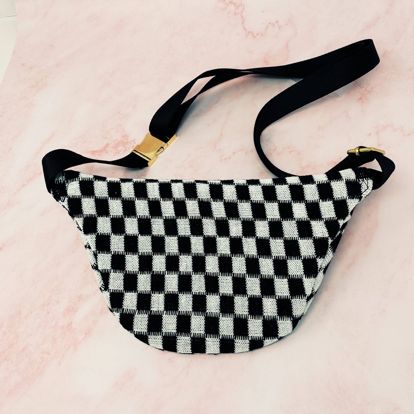 Checkered Belt Bag