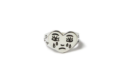 Tears Crying Face Expression Ring